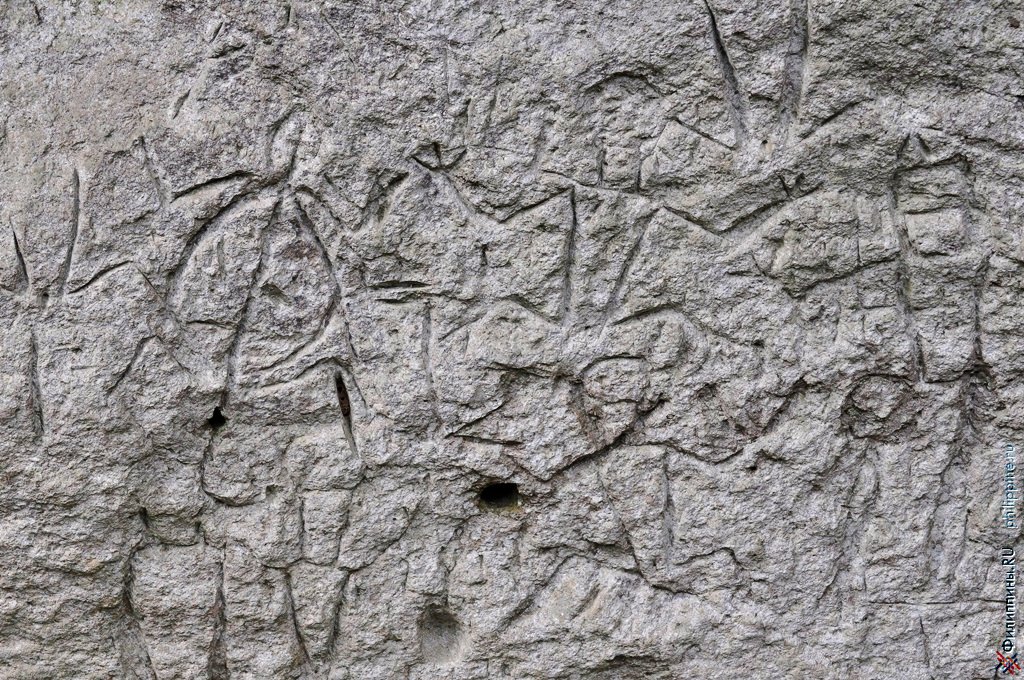 Фрагмент петроглифов Ангоно