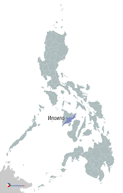 Положение провинции Илоило на карте Филиппин