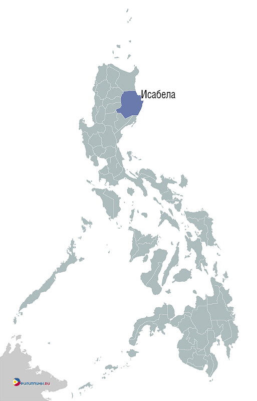 Положение провинции Исабела на карте Филиппин