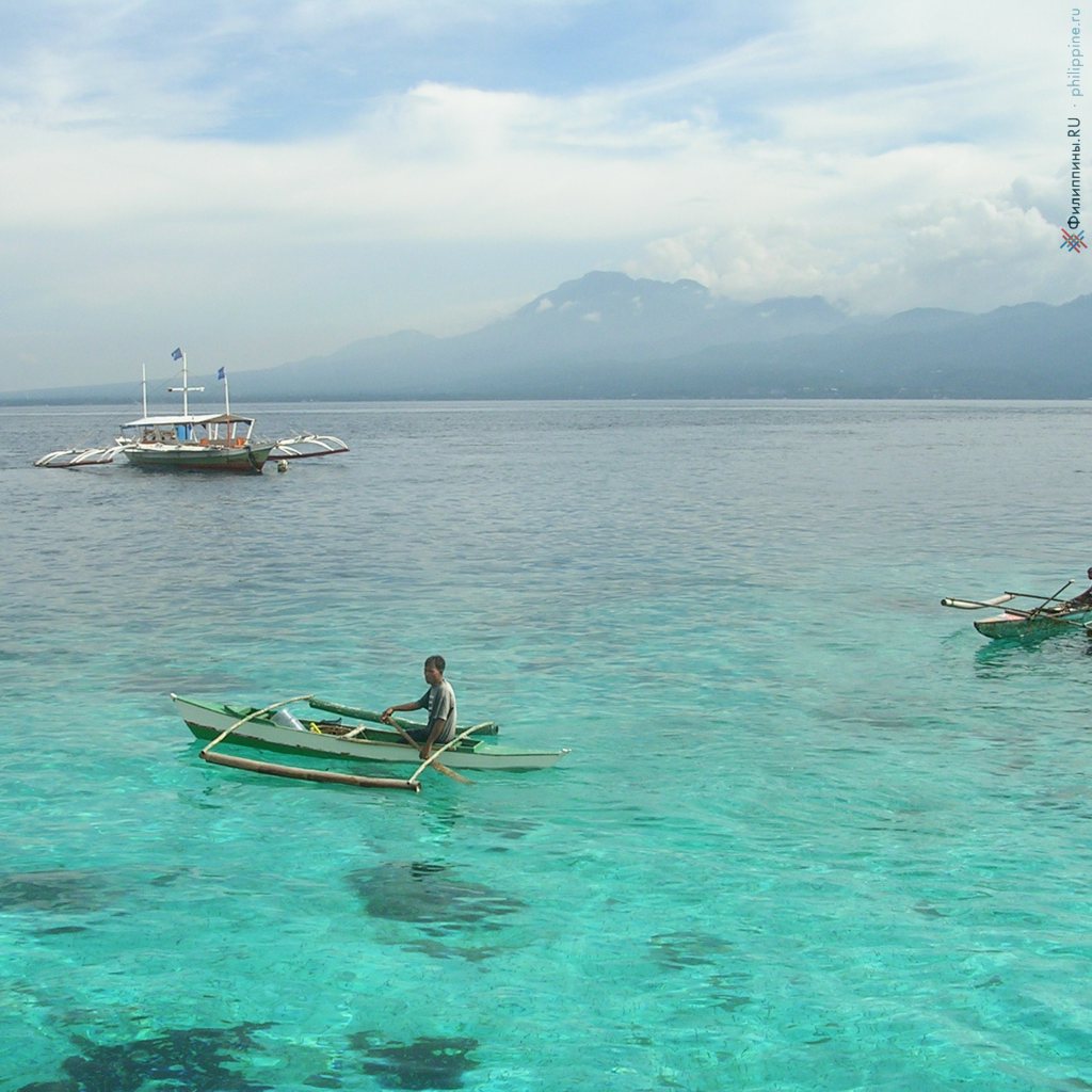 Вид на остров Негрос с южной оконечности о. Себу