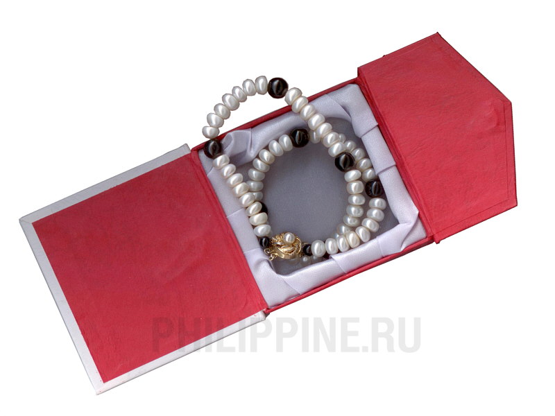 Ожерелье из филиппинского жемчуга в подарочной упаковке